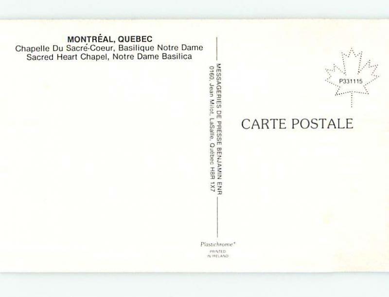 Unused Pre-1980 TOWN VIEW SCENE Montreal Quebec QC p8300