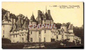 Old Postcard View Usse Chateau d & # 39ensemble