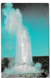 Castle Geyser, Yellowstone National Park, Wyoming, Vintage Chrome Postcard
