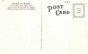 Vintage Postcard Motor Ship Pinellas Saint Petersburg Bradenton Fairy Florida FL