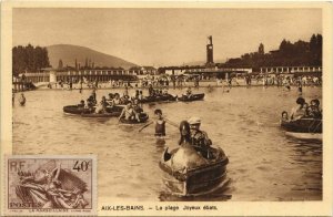 CPA AIX-les-BAINS La Plage - Joyeux Ebats (1191189)