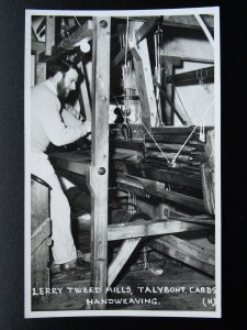 Wales Ceredigion TAYBONT LERRY TWEED MILLS Handweaving (1) - Old RP Postcard