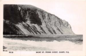 MONT ST PIERRE GASPE QUEBEC CANADA~PHOTO POSTCARD