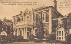 Washington DC Bellevue The Home of The National Society of The Colonial Dames...