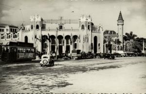 spain, VALENCIA, Palacio de la Feria de Muestras, Castillo Tram Car (1950s) RPPC