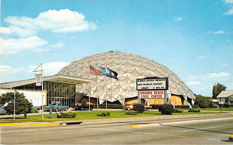 Virginia Beach Virginia Virginia Beach Civic Center Vintage Postcard J53380