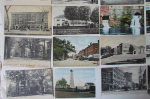 CONNECTICUT lot of 49 CT ANTIQUE POSTCARDS