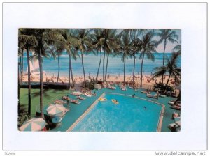 Swimming Pool, Waikiki Beach Outrigger Hotels, Honolulu, Hawaii,  50-70s