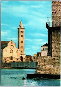 Trani La Cathedral Italy Ocean View Parish Church Postcard