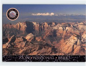 Postcard Aerial View Zion National Park Utah USA