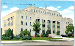 Postcard - Hinds County Court House - Jackson, Mississippi