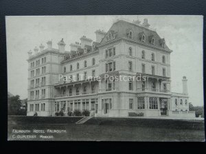 Cornwall FALMOUTH The Falmouth Hotel, Manager C.Duplessy - Old Postcard