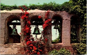 Mission San Juan Capistrano California CA Bell Tower Postcard PM Las Vegas NV 