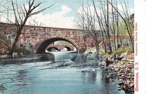 MORRISTOWN, NJ New Jersey  BROOK SCENE~BRIDGE THRU BRIDGE  c1900's UDB Postcard