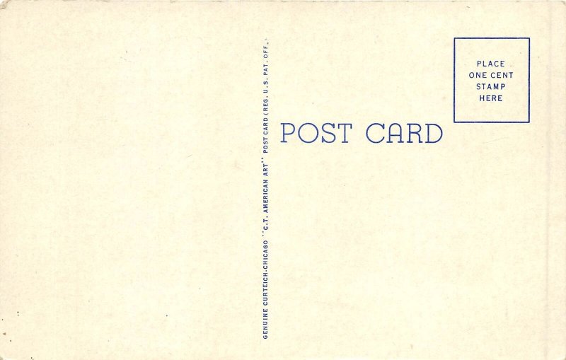 Sacco Maine 1940s Postcard Thornton Academy