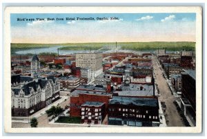 c1920s Bird's Eye View East From Hotel Fontenelle Omaha Nebraska NE Car Postcard