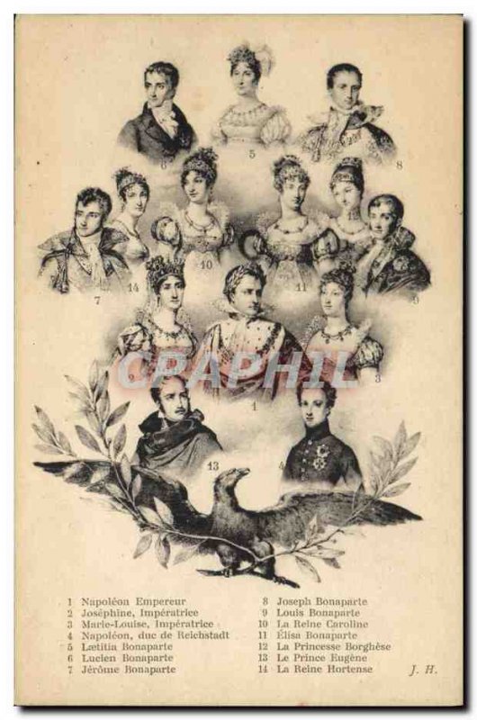 Old Postcard History Napoleon 1st Eagle