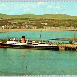 c1960s Douglas, Isle of Man Harbor Steam Ship Beach Fake Real Photo Oversized 8P