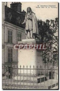 Postcard Chateau Thierry Old Statue Jean de la Fontaine