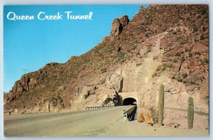 Phoenix Arizona Postcard Queen Creek Canyon Entrance Million Dollar  Road c1960