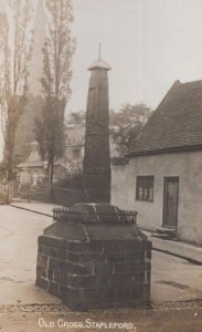 Old Cross Stapleford Nottingham Antique Real Photo Postcard