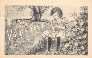 J20/ Valentine's Day Love Holiday Postcard c1910 Art Beautiful 52