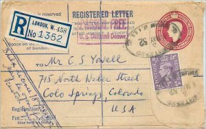 Entier Postal Stationery June 1 / 2d + 1d Censored for Colorado springs