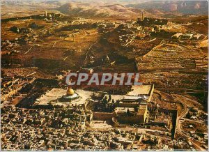 'Modern Postcard the Jerusalem Old City bird''s eye view The Western Wall the...