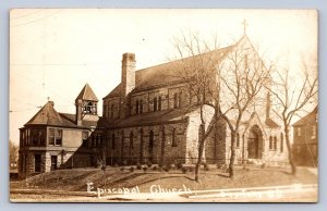 J94/ Sioux Falls South Dakota Postcard RPPC c1910 Episcopal Church 448