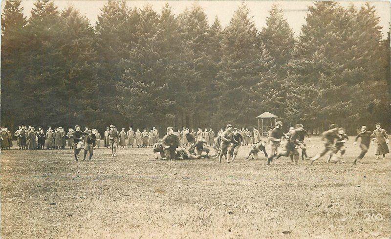 Football Game Action Sports 1910 Stockton California RPPC real photo 6605