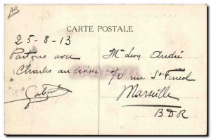 Old Postcard Folklore Saltmarsh Batz General view