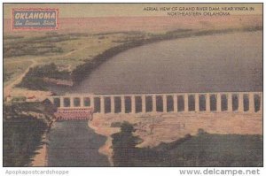 Oklahoma Northeastern Aerial View Of Grand River Dam Near Vinta In