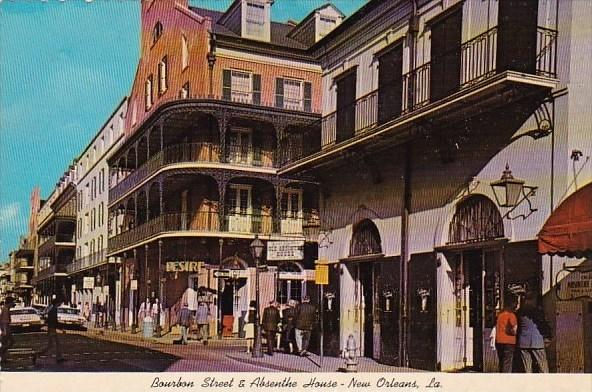 Bourbon Street &  Absenthe House New Orleans Louisiana
