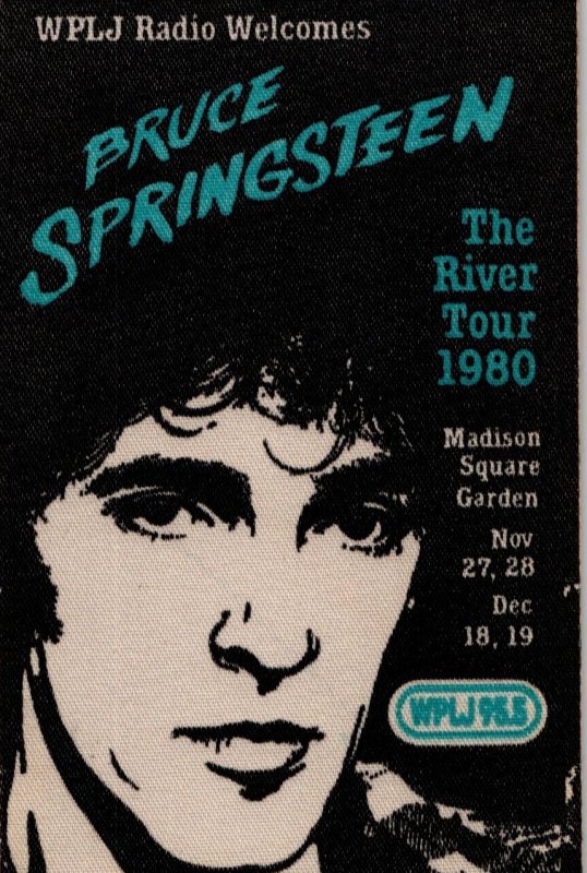 Bruce Springsteen The River Radio Station Backstage Pass New York MSG Cloth 1990