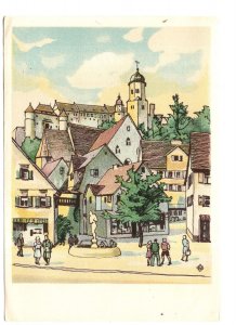 Eugene Jackal Square, Heidenheim an der Brenz,  Germany, Watercolour