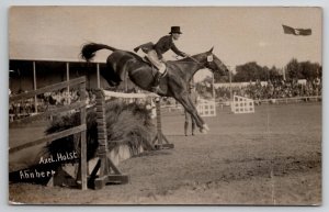 RPPC Equestrian Show Jumper Berlin Charlottenburg By Axel Holst Postcard X27