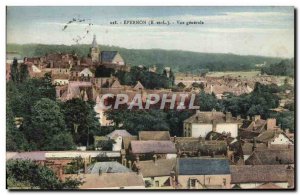 Old Postcard General view Epernon