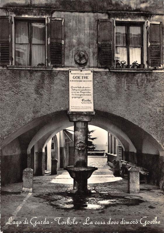 BR102818 lago di garda torbale la casa dove dimora goethe real photo italy