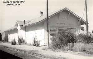 Santa Fe Depot Bayard 1977 New Mexico  Photo Train Station Vint Postcard RR52
