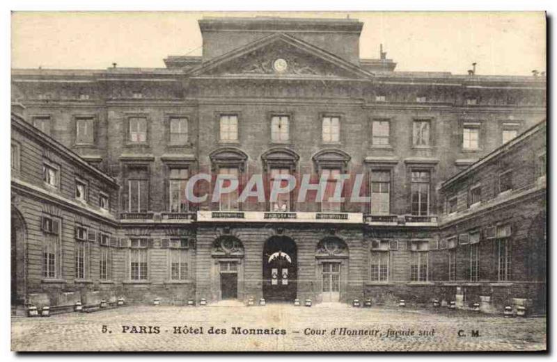 Old Postcard Paris Hotel of the Court of coins & # 39honneur