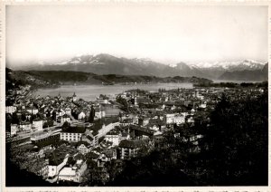 Luzern Generalansicht 207 Léon Nordmann u. Cie Fabrication Suisse PORTO RPPC!