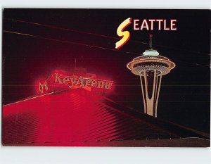 Postcard Seattle Center's Key Arena, Seattle, Washington