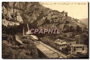 Old Postcard Fontaine de Vaucluse General View and rock
