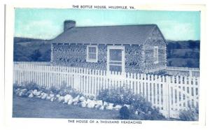 1951 The Bottle House, Hillsville, VA Postcard 