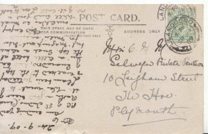 Genealogy Postcard - Mason - 10 Leigham Street - The Hoe, Plymouth, Devon 4796A