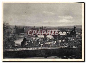 Postcard Modern Prague View on the bridges of Vitavie
