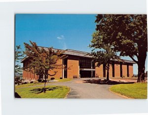 Postcard A view of the library at lovely Geneseo State College, Geneseo, N. Y.