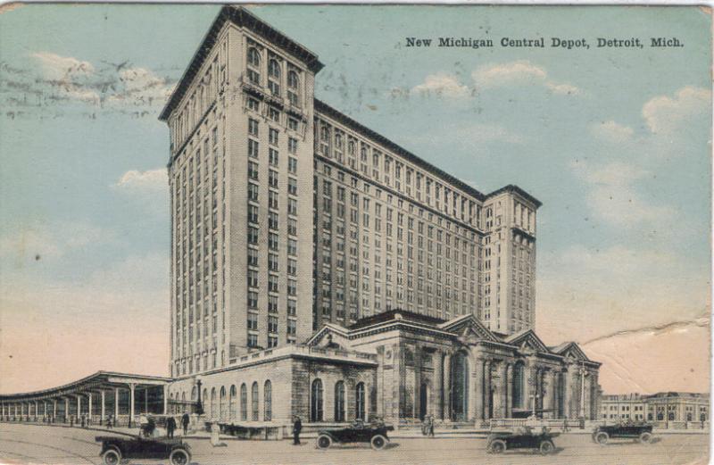 Michigan - Detroit - New Michigan Central Depot - 1918