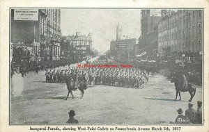 DC, District Of Columbia, Washington, Inaugural Parade, West Point Cadets, 1917