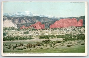 Garden of the Gods Colorado~Pike's Peak & Gateway~Detroit Publishing #12226~1907